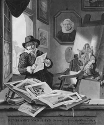 Rembrandt in His Studio